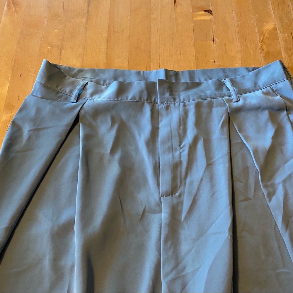 Incerun baggy balloon pleated sky blue men’s loose high rise pants large EUC